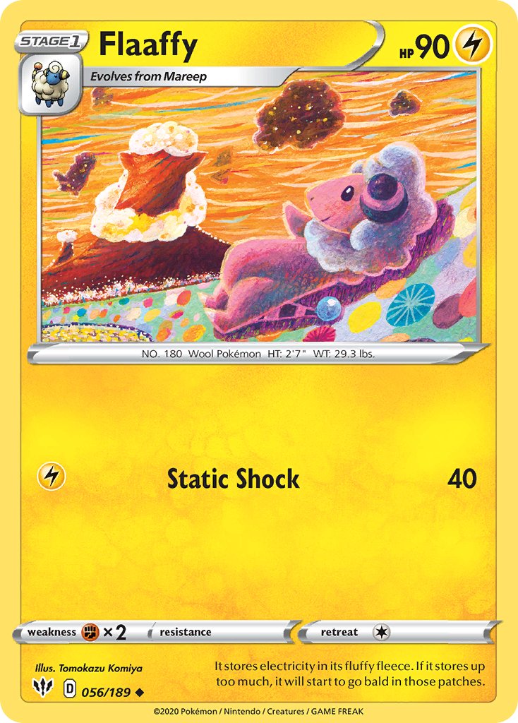 Flaaffy (056/189) [Sword & Shield: Darkness Ablaze] - Dark Crystal Cards