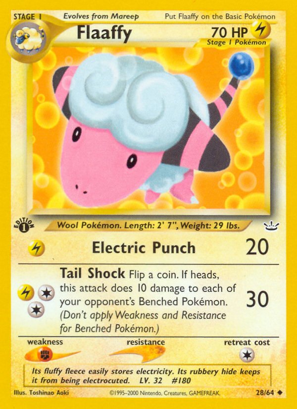 Flaaffy (28/64) [Neo Revelation 1st Edition] - Dark Crystal Cards