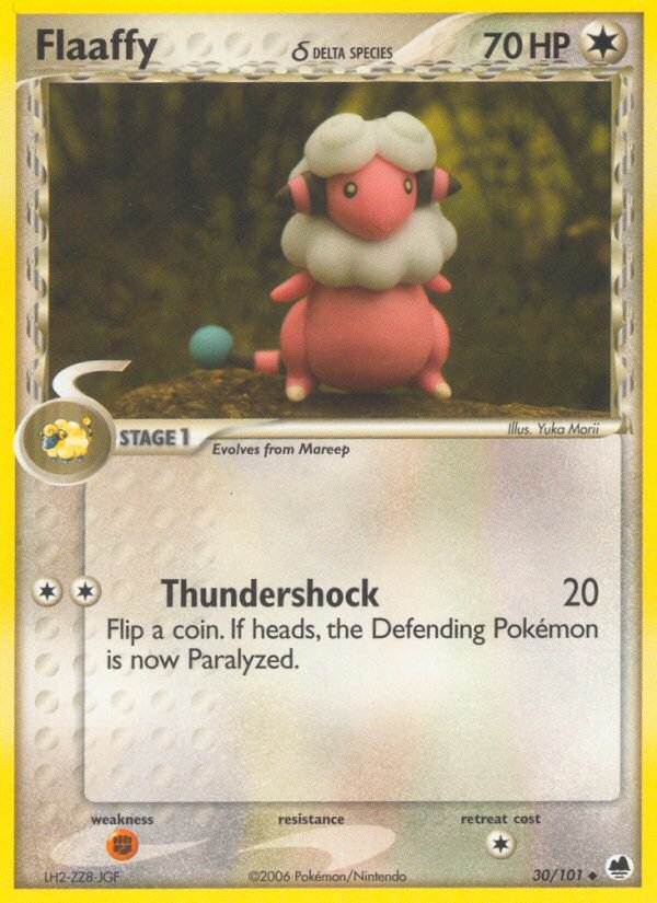 Flaaffy (30/101) (Delta Species) [EX: Dragon Frontiers] - Dark Crystal Cards