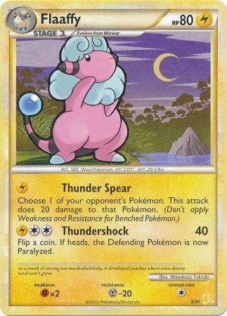 Flaaffy (3/30) [HeartGold & SoulSilver: Trainer Kit - Raichu] - Dark Crystal Cards