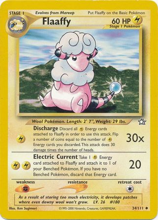 Flaaffy (34/111) [Neo Genesis Unlimited] - Dark Crystal Cards