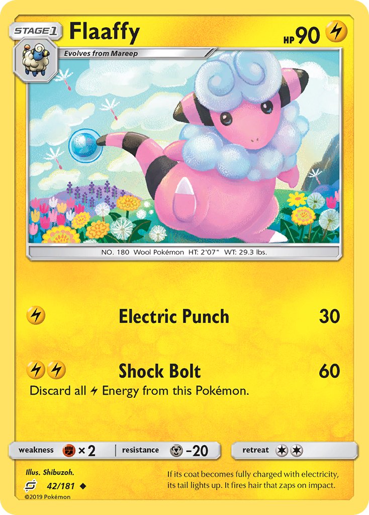 Flaaffy (42/181) [Sun & Moon: Team Up] - Dark Crystal Cards