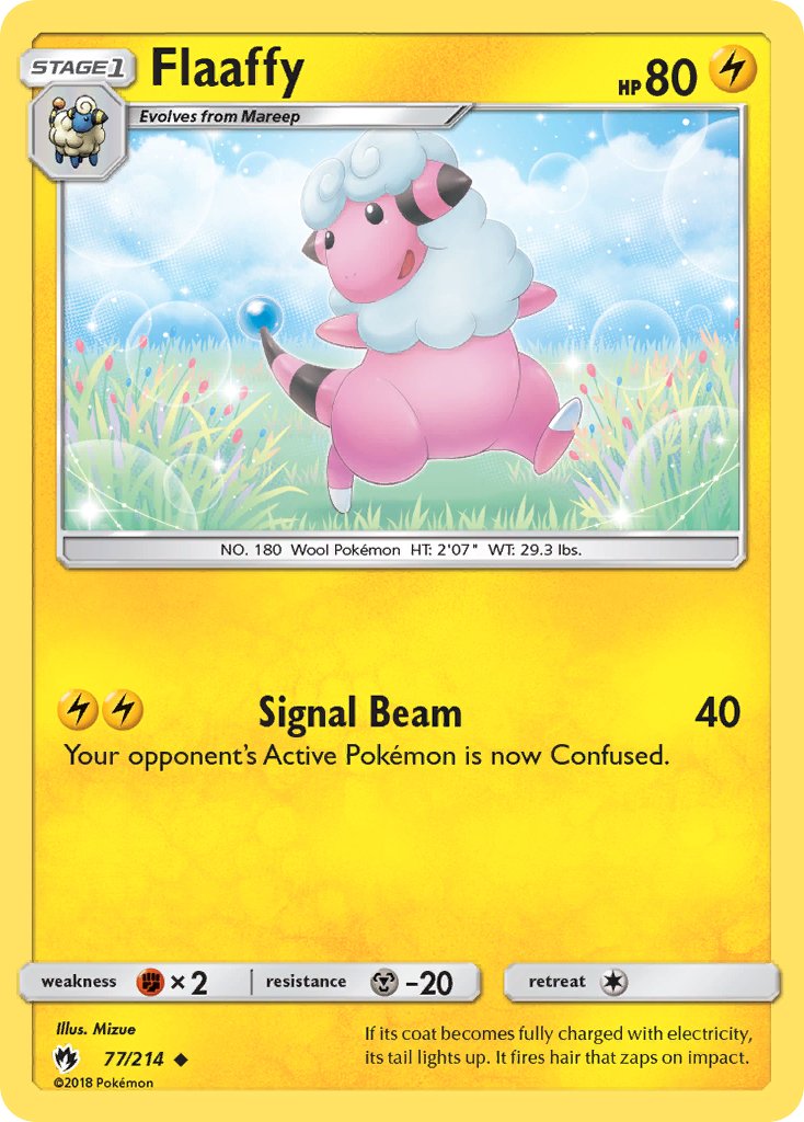 Flaaffy (77/214) [Sun & Moon: Lost Thunder] - Dark Crystal Cards