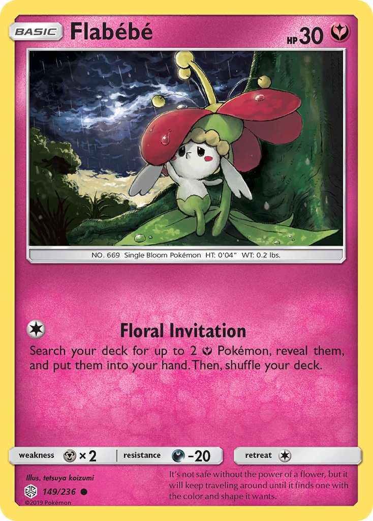 Flabebe (149/236) [Sun & Moon: Cosmic Eclipse] - Dark Crystal Cards