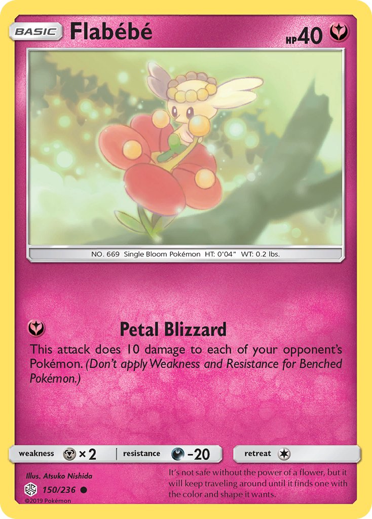 Flabebe (150/236) [Sun & Moon: Cosmic Eclipse] - Dark Crystal Cards