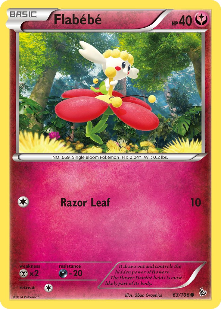 Flabebe (63/106) [XY: Flashfire] - Dark Crystal Cards