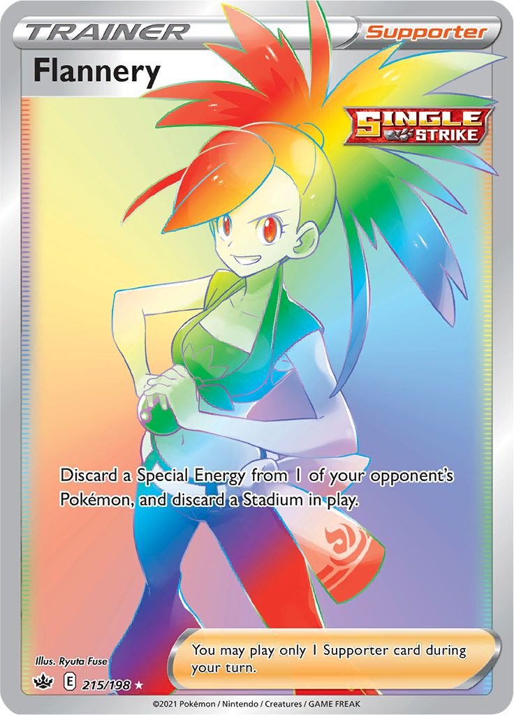 Flannery (215/198) [Sword & Shield: Chilling Reign] - Dark Crystal Cards