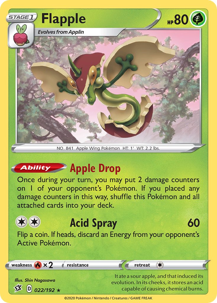 Flapple (022/192) [Sword & Shield: Rebel Clash] - Dark Crystal Cards
