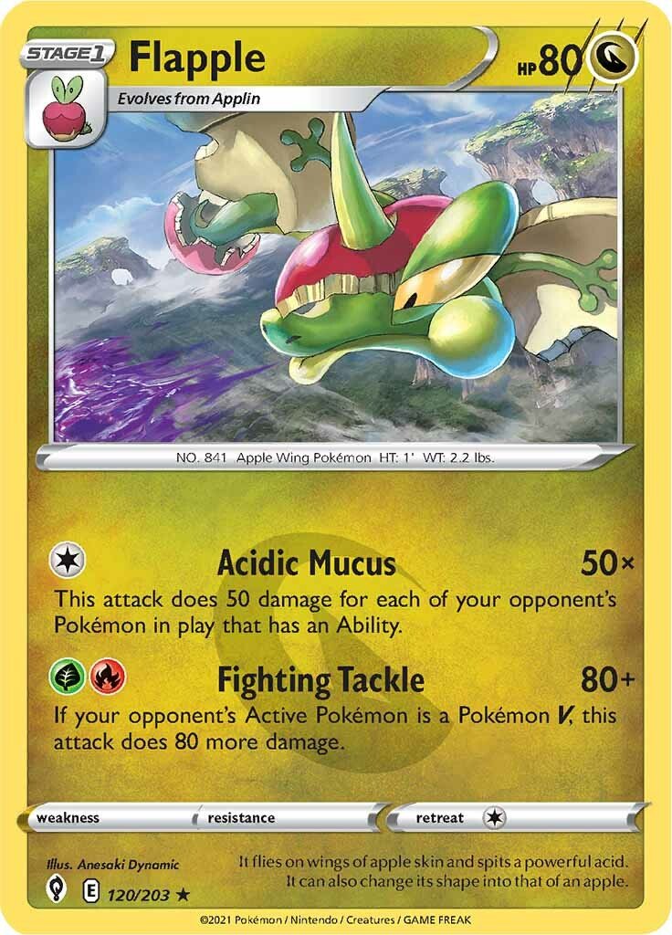 Flapple (120/203) [Sword & Shield: Evolving Skies] - Dark Crystal Cards