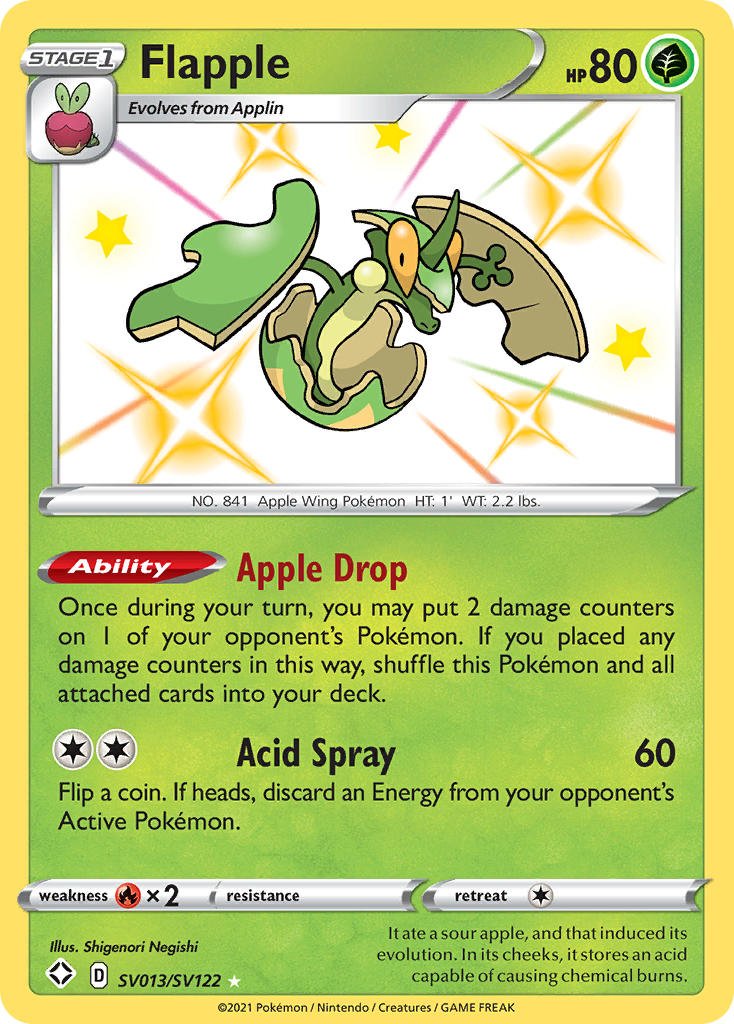 Flapple (SV013/SV122) [Sword & Shield: Shining Fates] - Dark Crystal Cards