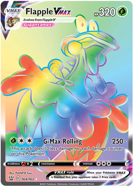 Flapple VMAX (164/163) [Sword & Shield: Battle Styles] - Dark Crystal Cards