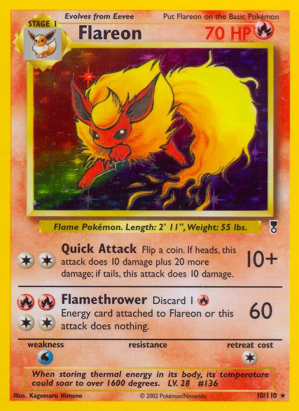 Flareon (10/110) [Legendary Collection] - Dark Crystal Cards