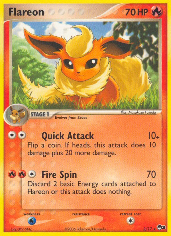 Flareon (2/17) [POP Series 3] - Dark Crystal Cards