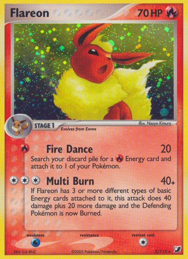 Flareon (5/115) [EX: Unseen Forces] - Dark Crystal Cards