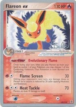 Flareon ex (108/113) (Eeveelutions - Jimmy Ballard) [World Championships 2006] - Dark Crystal Cards