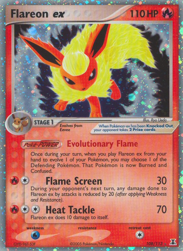 Flareon ex (108/113) [EX: Delta Species] - Dark Crystal Cards