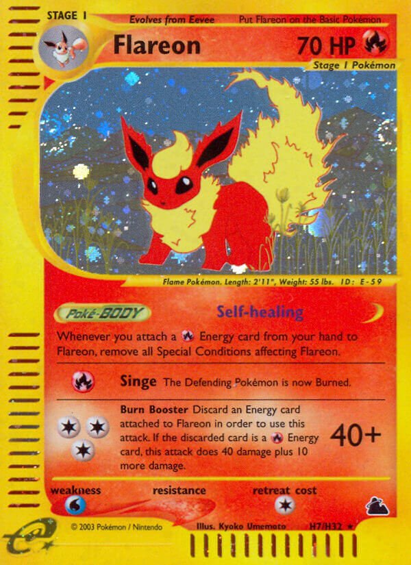 Flareon (H7/H32) [Skyridge] - Dark Crystal Cards