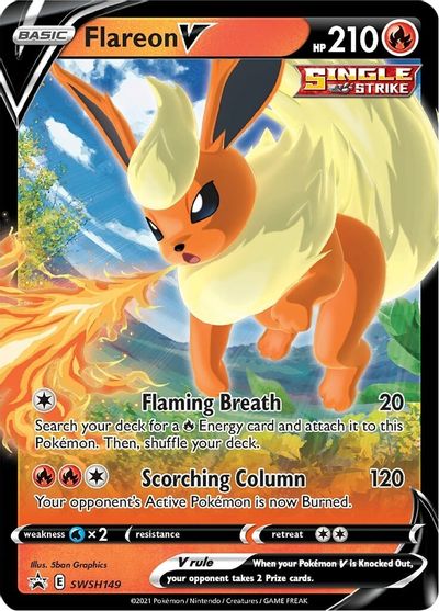 Flareon V (SWSH149) [Sword & Shield: Black Star Promos] - Dark Crystal Cards