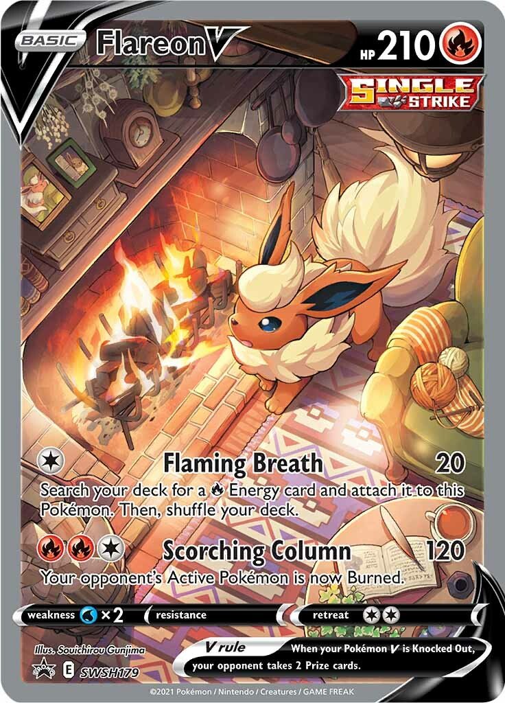 Flareon V (SWSH179) [Sword & Shield: Black Star Promos] - Dark Crystal Cards