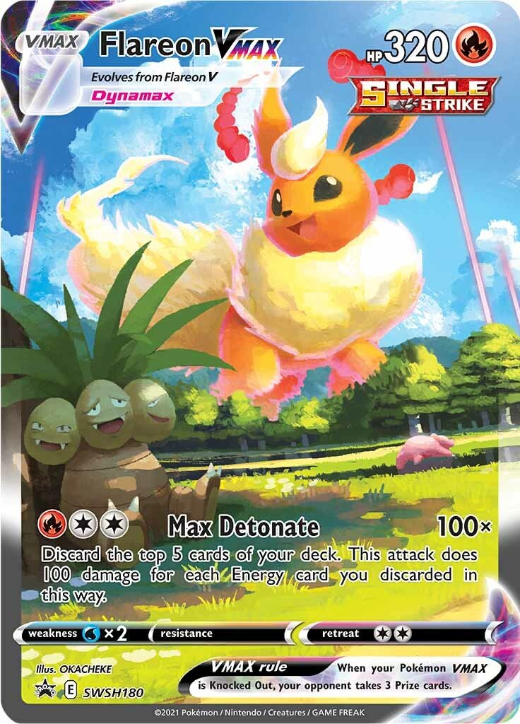 Flareon VMAX (SWSH180) [Sword & Shield: Black Star Promos] - Dark Crystal Cards