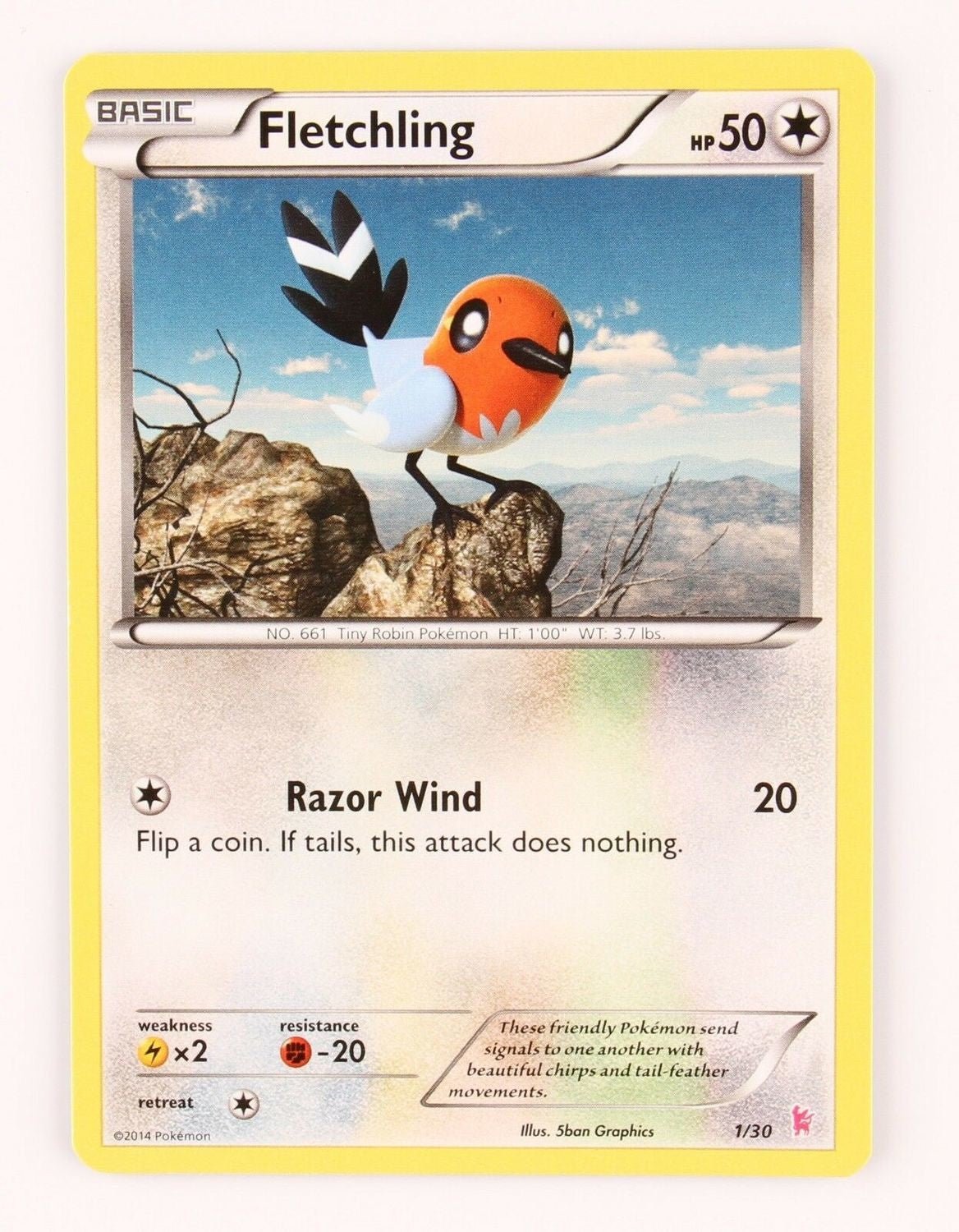 Fletchling (1/30) [XY: Trainer Kit - Sylveon] - Dark Crystal Cards