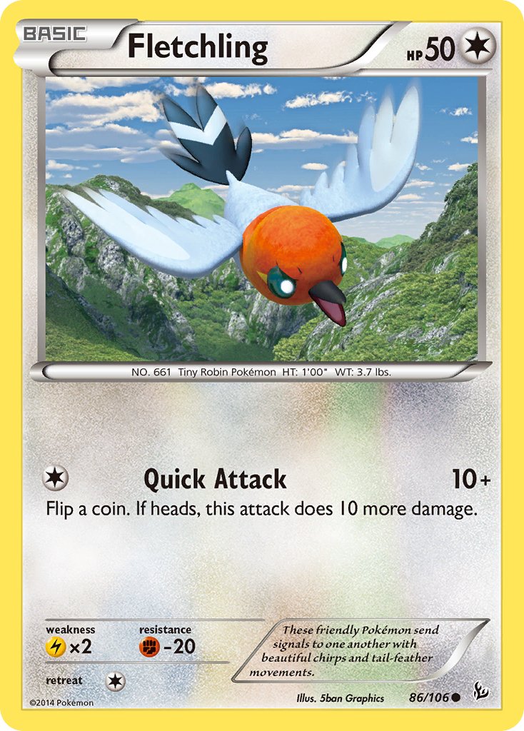 Fletchling (86/106) [XY: Flashfire] - Dark Crystal Cards