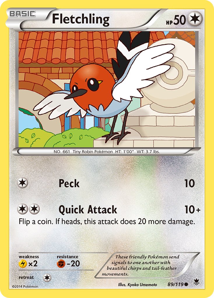 Fletchling (89/119) [XY: Phantom Forces] - Dark Crystal Cards