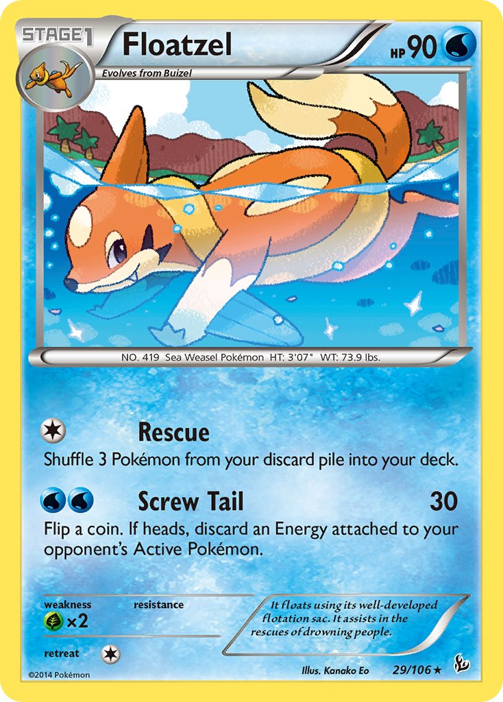 Floatzel (29/106) [XY: Flashfire] - Dark Crystal Cards