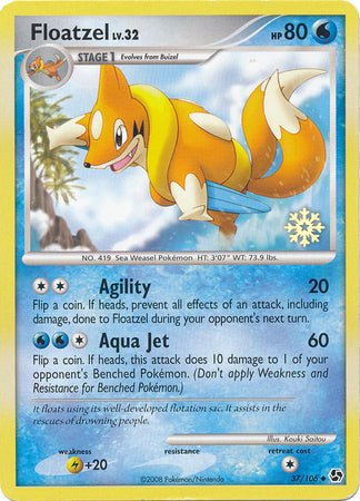 Floatzel (37/106) [Countdown Calendar Promos] - Dark Crystal Cards