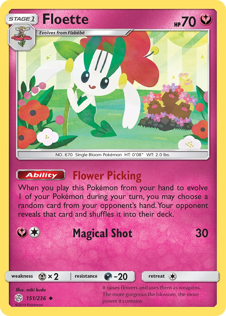 Floette (151/236) [Sun & Moon: Cosmic Eclipse] - Dark Crystal Cards