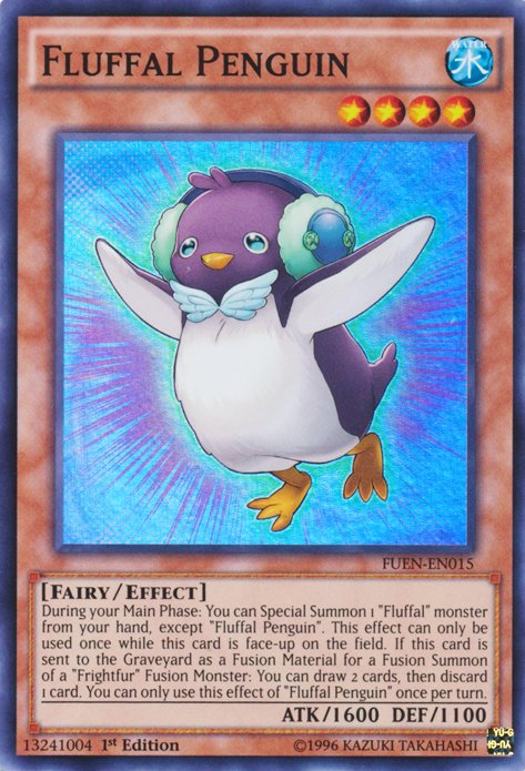 Fluffal Penguin [FUEN - EN015] Super Rare - Dark Crystal Cards