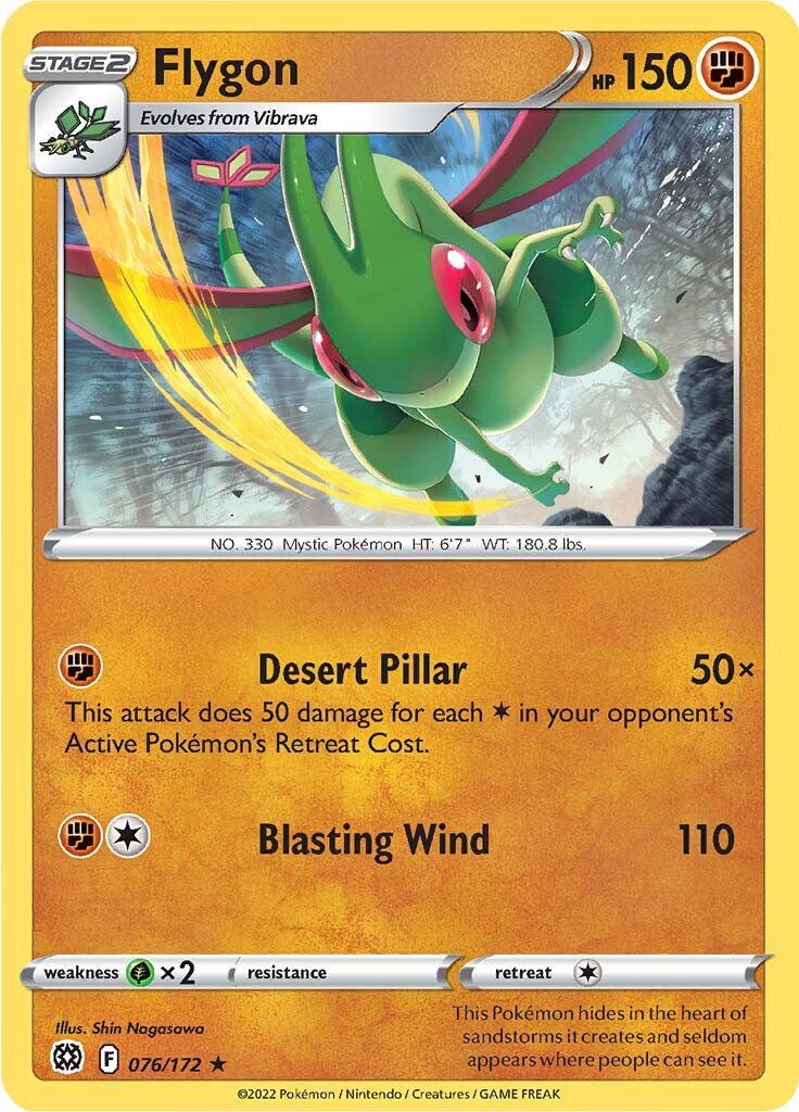 Flygon (076/172) [Sword & Shield: Brilliant Stars] - Dark Crystal Cards