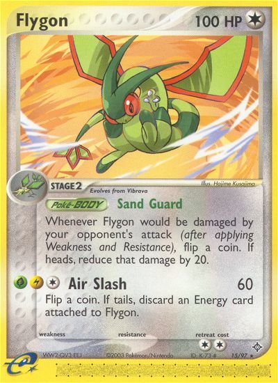 Flygon (15/97) [EX: Dragon] - Dark Crystal Cards