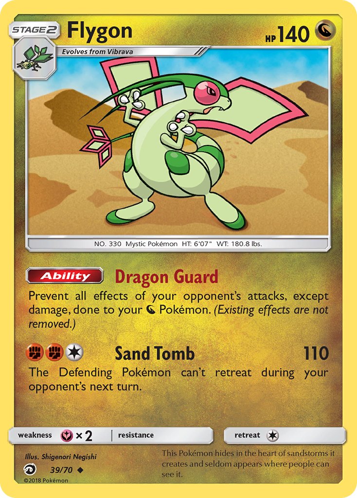 Flygon (39/70) [Sun & Moon: Dragon Majesty] - Dark Crystal Cards
