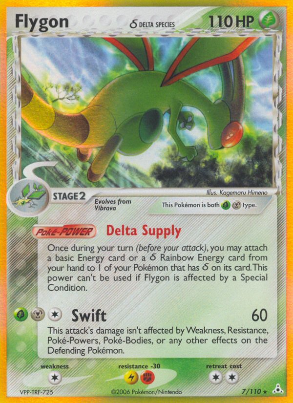 Flygon (7/110) (Delta Species) [EX: Holon Phantoms] - Dark Crystal Cards