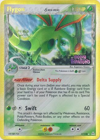 Flygon (7/110) (Delta Species) (Stamped) [EX: Holon Phantoms] - Dark Crystal Cards