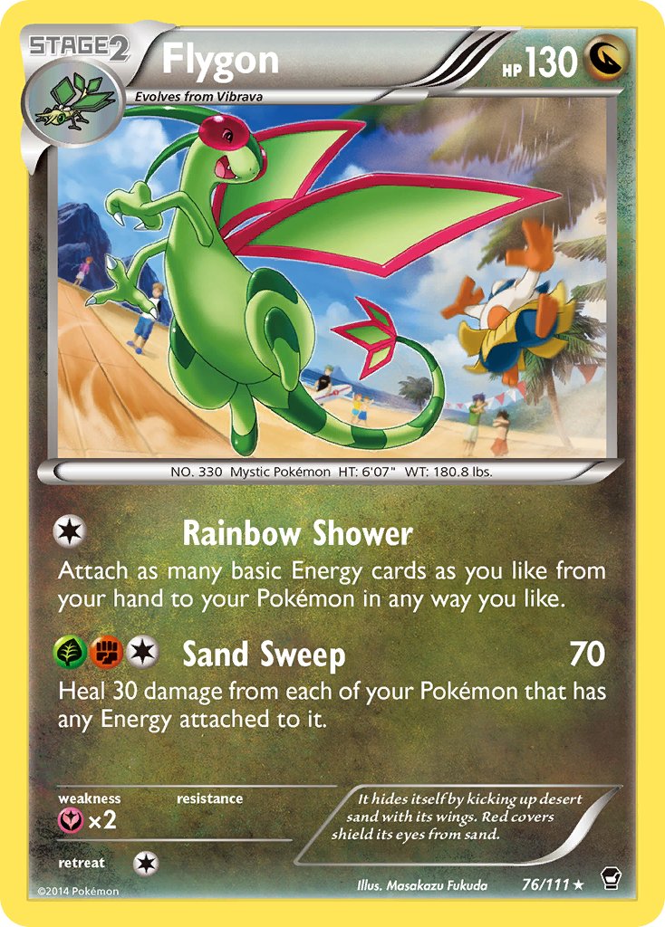 Flygon (76/111) [XY: Furious Fists] - Dark Crystal Cards