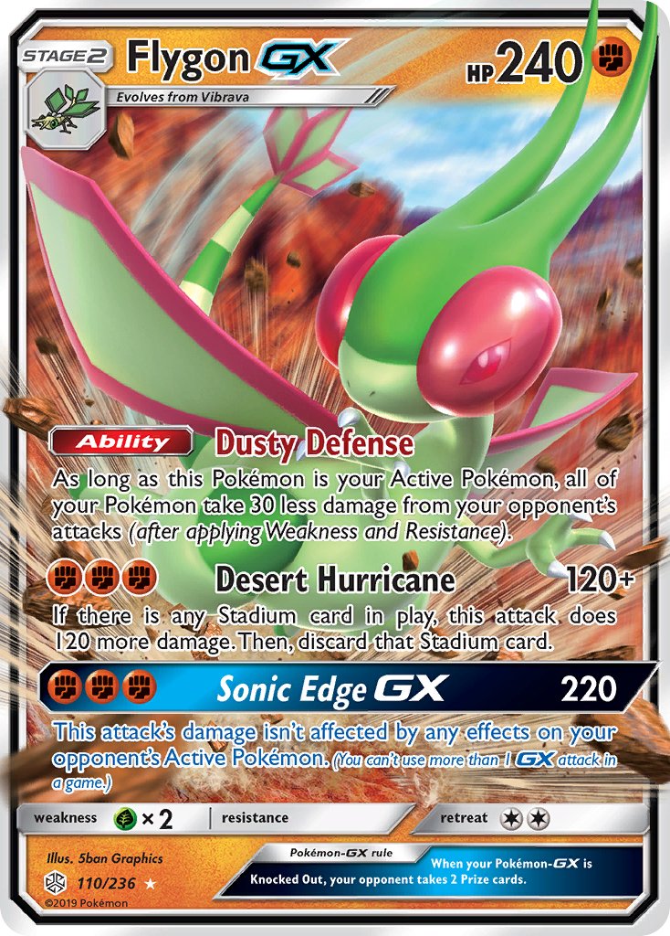 Flygon GX (110/236) [Sun & Moon: Cosmic Eclipse] - Dark Crystal Cards