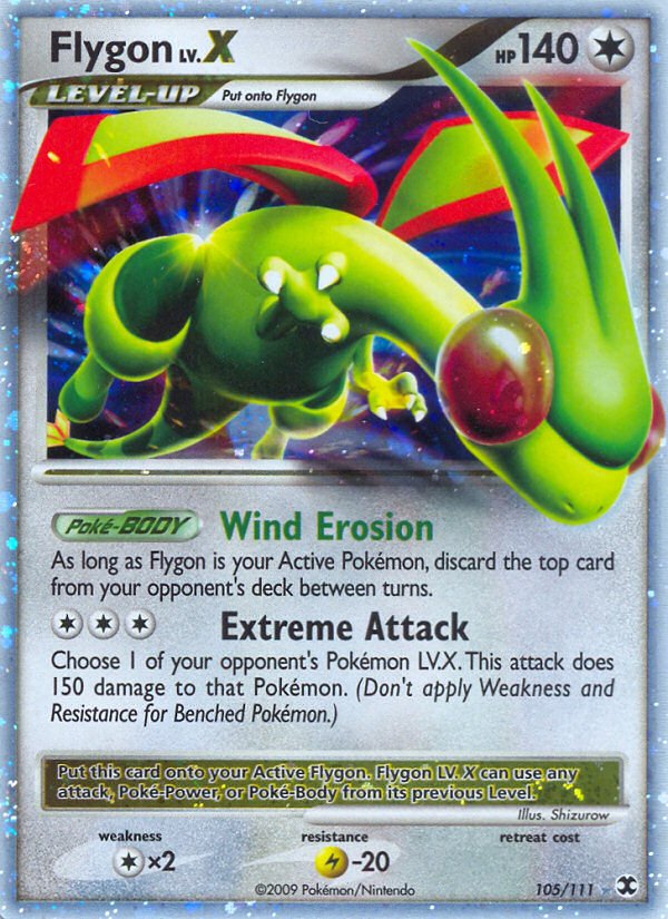 Flygon LV.X (105/111) [Platinum: Rising Rivals] - Dark Crystal Cards