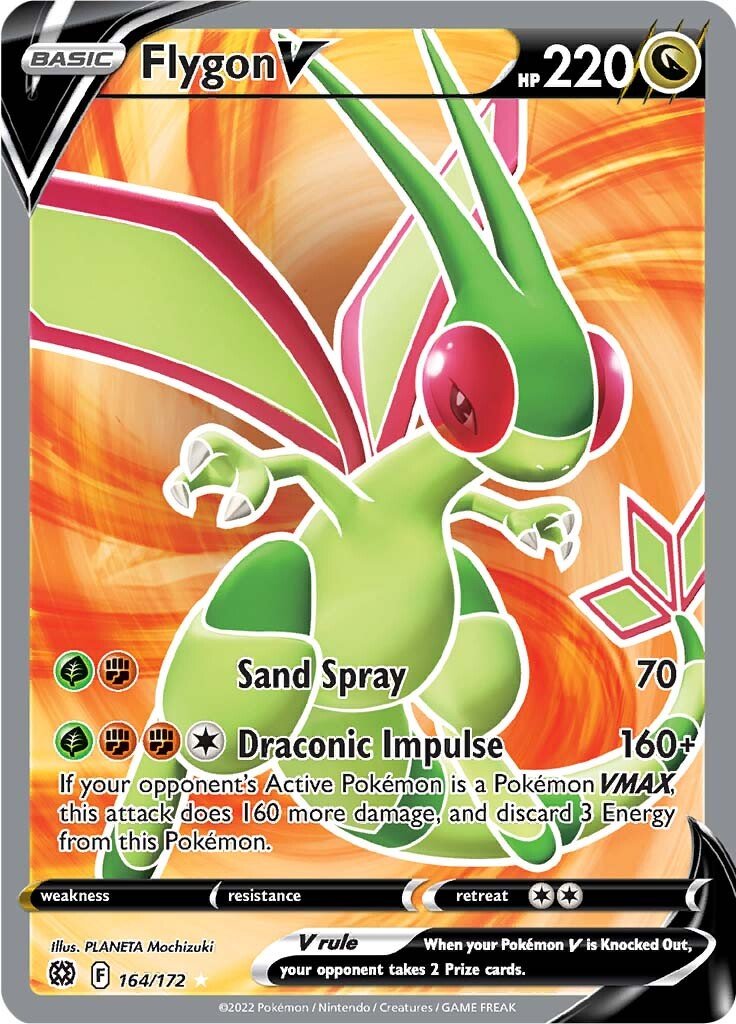 Flygon V (164/172) [Sword & Shield: Brilliant Stars] - Dark Crystal Cards