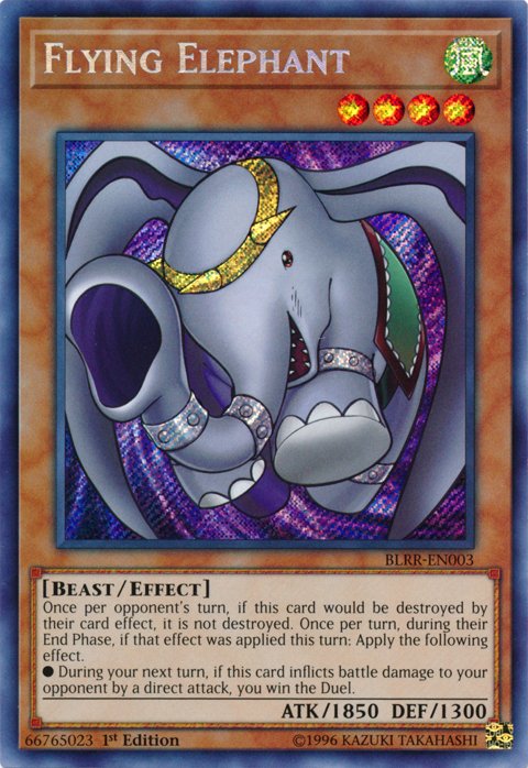 Flying Elephant [BLRR - EN003] Secret Rare - Dark Crystal Cards