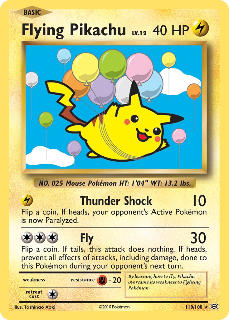 Flying Pikachu (110/108) [XY: Evolutions] - Dark Crystal Cards