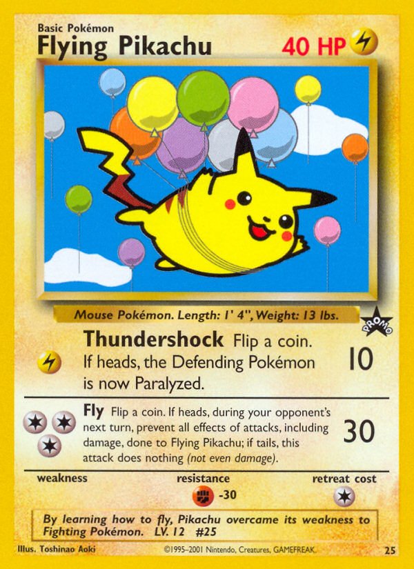 Flying Pikachu (25) [Wizards of the Coast: Black Star Promos] - Dark Crystal Cards