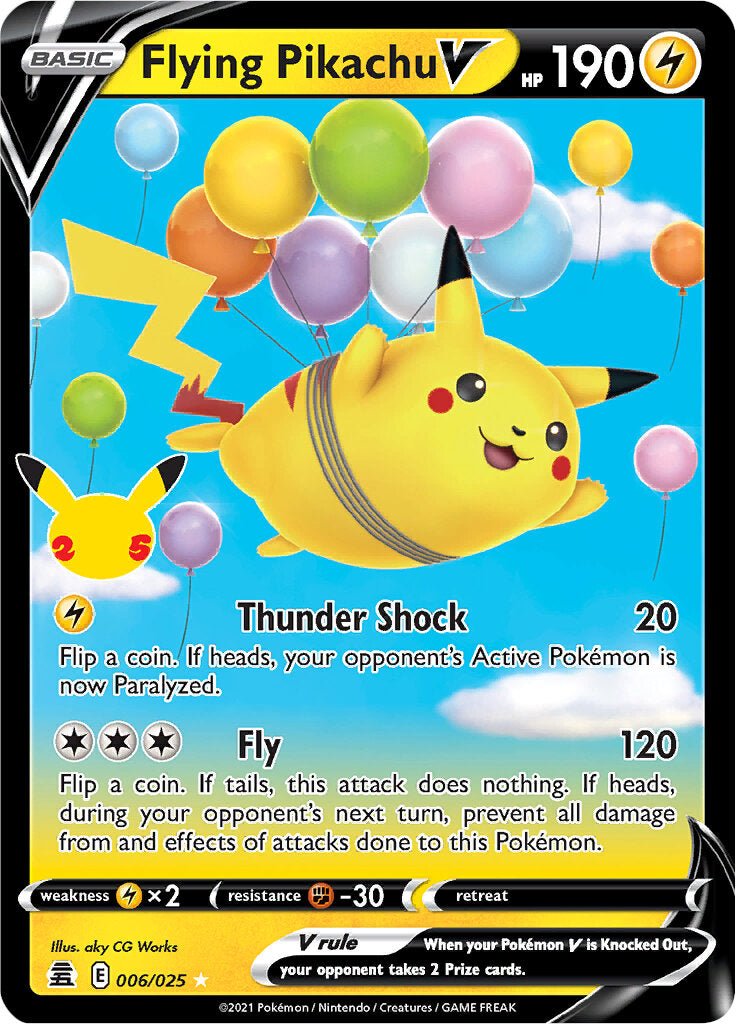 Flying Pikachu V (006/025) [Celebrations: 25th Anniversary] - Dark Crystal Cards