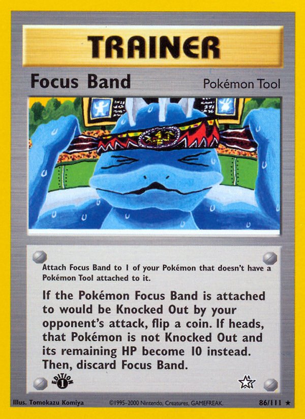 Focus Band (86/111) [Neo Genesis 1st Edition] - Dark Crystal Cards
