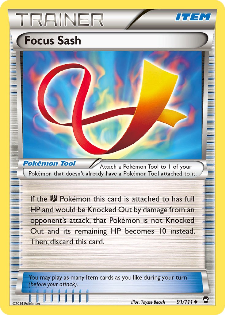 Focus Sash (91/111) [XY: Furious Fists] - Dark Crystal Cards
