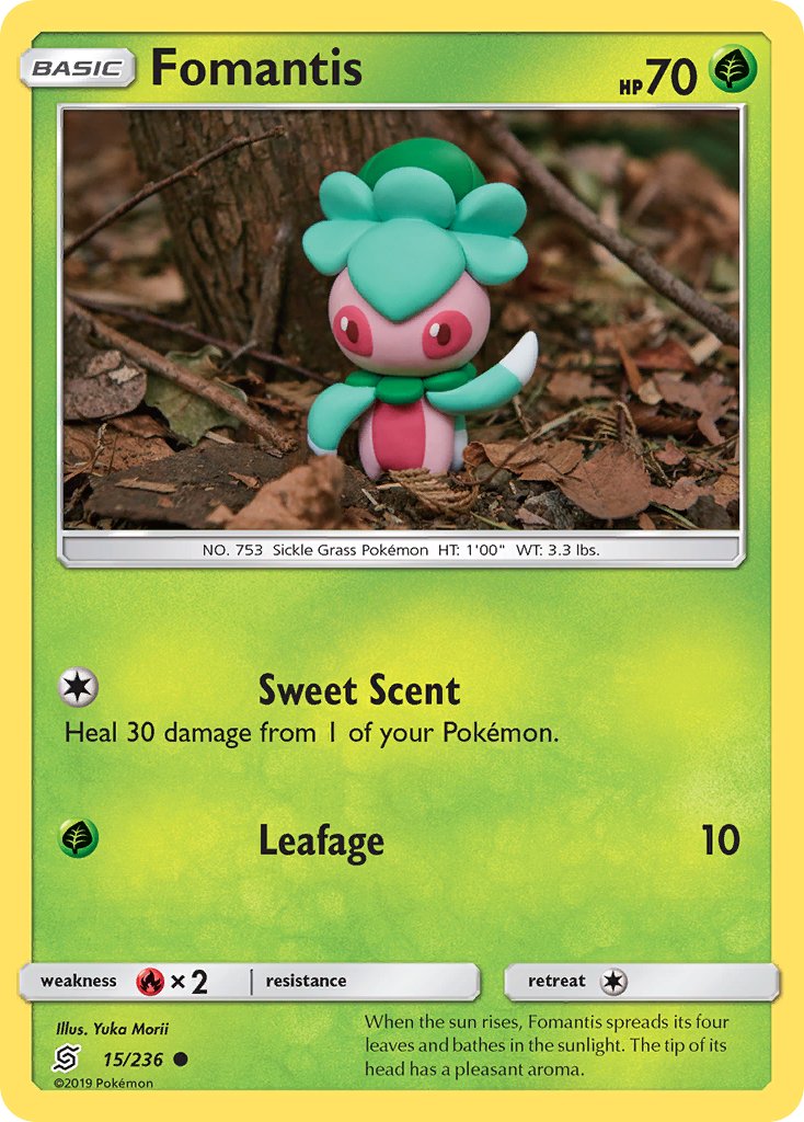 Fomantis (15/236) [Sun & Moon: Unified Minds] - Dark Crystal Cards