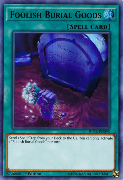 Foolish Burial Goods [BLRR - EN095] Ultra Rare - Dark Crystal Cards