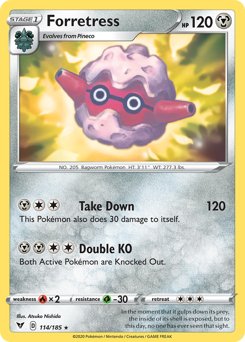 Forretress (114/185) [Sword & Shield: Vivid Voltage] - Dark Crystal Cards