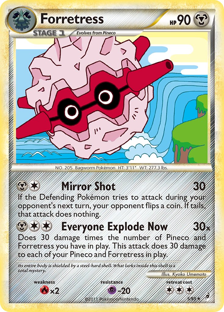 Forretress (5/95) [HeartGold & SoulSilver: Call of Legends] - Dark Crystal Cards